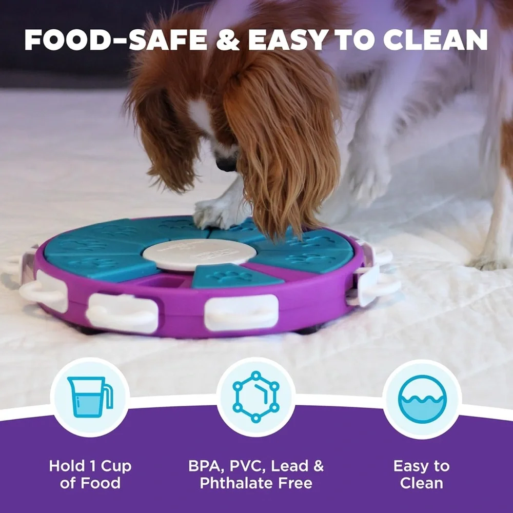 Outward Hound Purple and Teal Dog Enrichment Toy